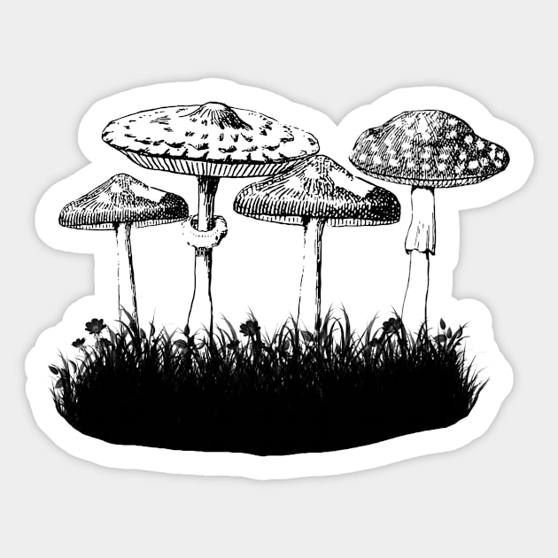 Mushroom patch Sticker by mia-alice85